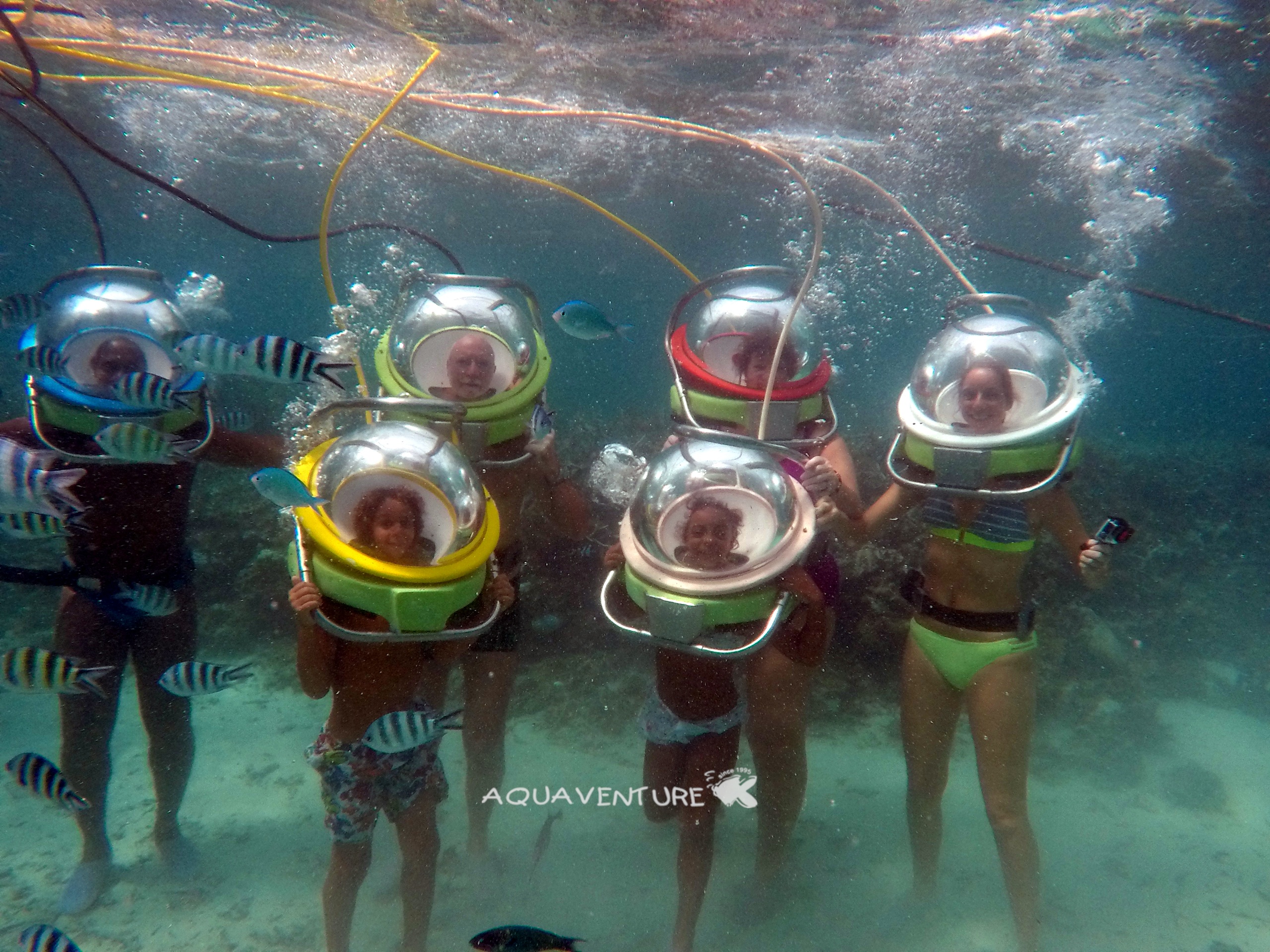 Underwater sea walk